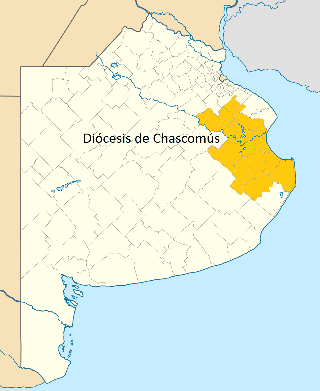 Mapa diócesis